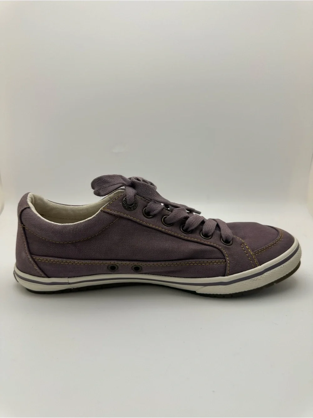Taos Star Lavender Canvas Casual Lace Up Comfort Shoes Sneakers Women’s Size 6.5
